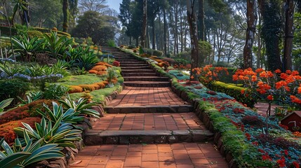 Autumn colors in garden